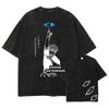 Mens Washed  New Arrival Clothes Tee Shirt Graphic T-Shirts Men Tshirt for Men Ropa Hombre Anime Jujutsu Kaisen Ryomen Sukuna