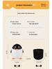 Cartoon Penguin Flip-Top Trash Can with Lid - Cute Style for Living Room or Bedroom