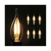 6x Bec Edison E14 4W Decorativ Retro Bec Lumânare C35L Alb Cald Lampă Lumânare Antică Bec LED