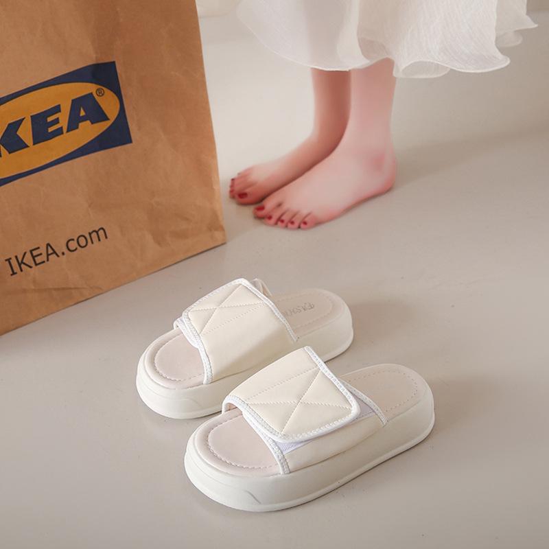 Fashion versatile thick-bottomed cool slippers for women's outer wear summer new niche casual non-slip cool slippers