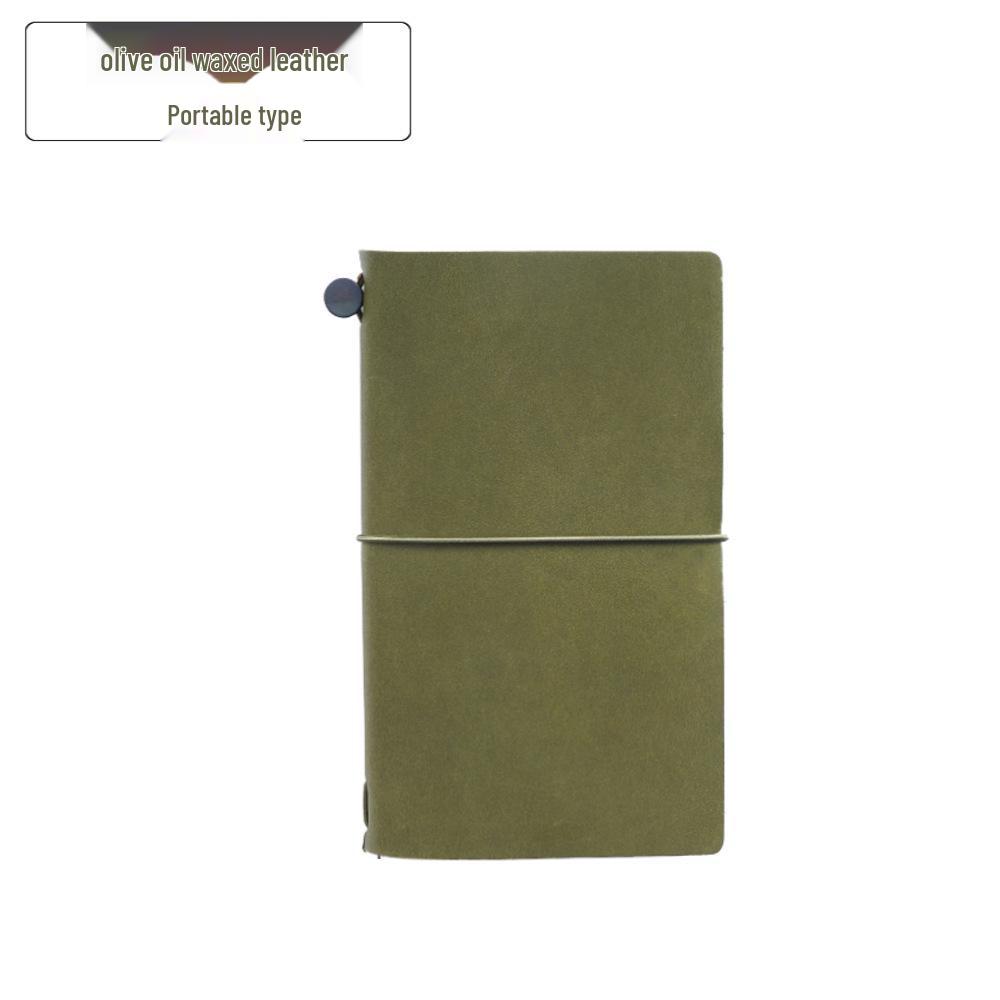 Vintage Cowhide Handmade Travel Journal - European Retro Notebook Diary