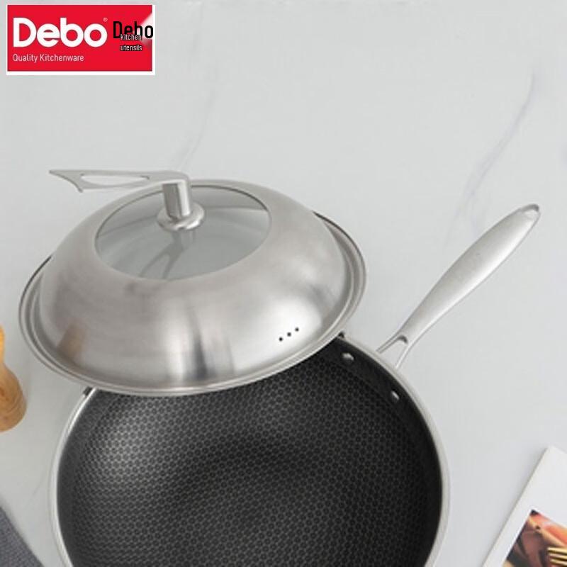 Debo 32CM Honeycomb Non-stick Wok