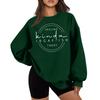 Girls' Printed Round Neck Casual Fashion Top Sweatshirt