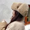 2025 1 Stück Retro Lei Feng-inspirierte Plüsch-Winter-Jagdmütze, leichte Polyester 100% Fitted Fliegermütze mit Ohrenschutz,