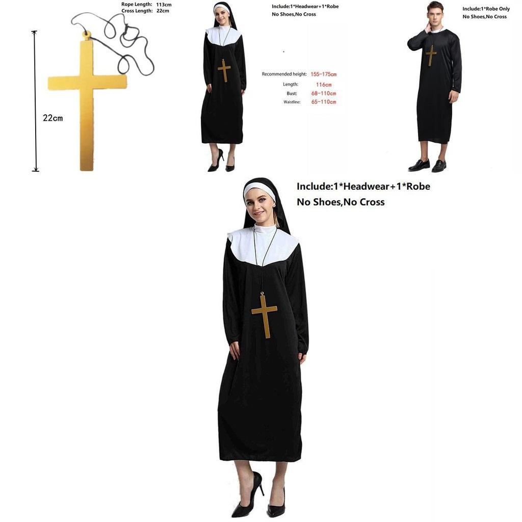 Captivating Priest Costume Robe With Classic Godfather Style For Memorable Halloween Celebrations