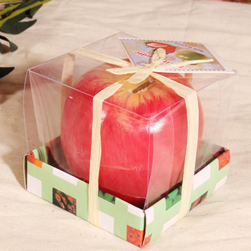 Apple Shaped Candle Aromatherapy Candles Gifts, Rosh Hashanah Red Apple Candles Table Decorations for Christmas Party Home Decor