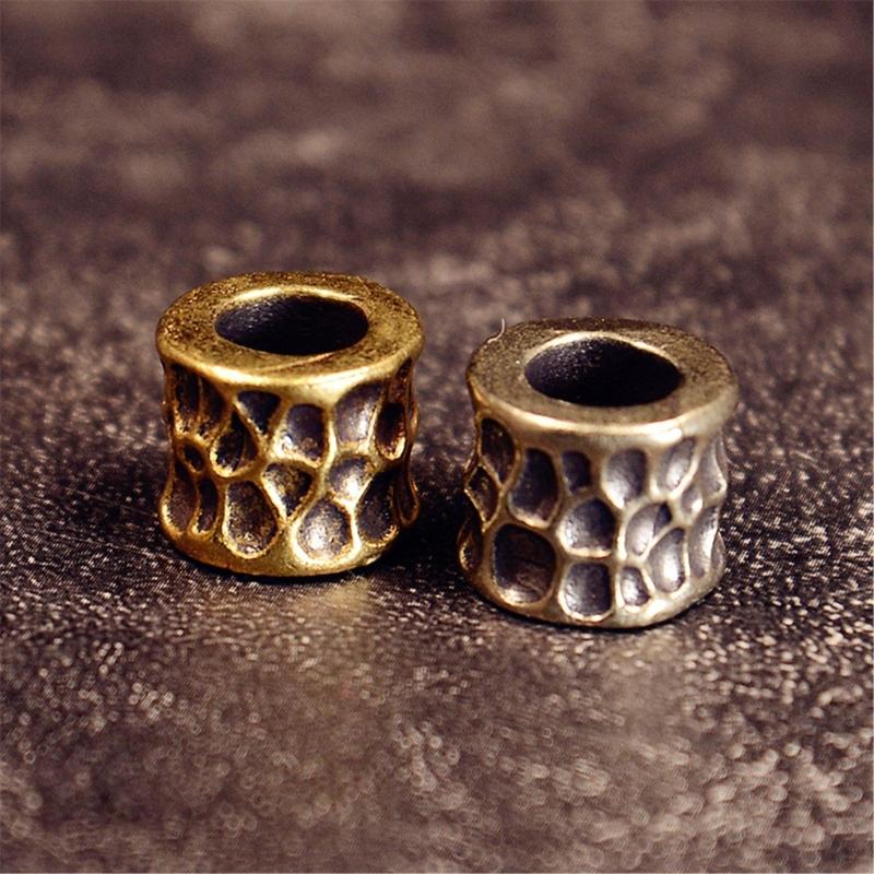 Vintage Large Hole Spacer Beads For DIY Jewelry Making Crafting Supplies Copper Beads Sturdy Allergy Resistant Accessories