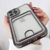 Modische weiche transparente plattierte Kartenhalter-Tasche Hülle für iPhone 16 15 14 Plus 13 12 11 Pro Max Stoßfeste Hülle für iPhone Hülle