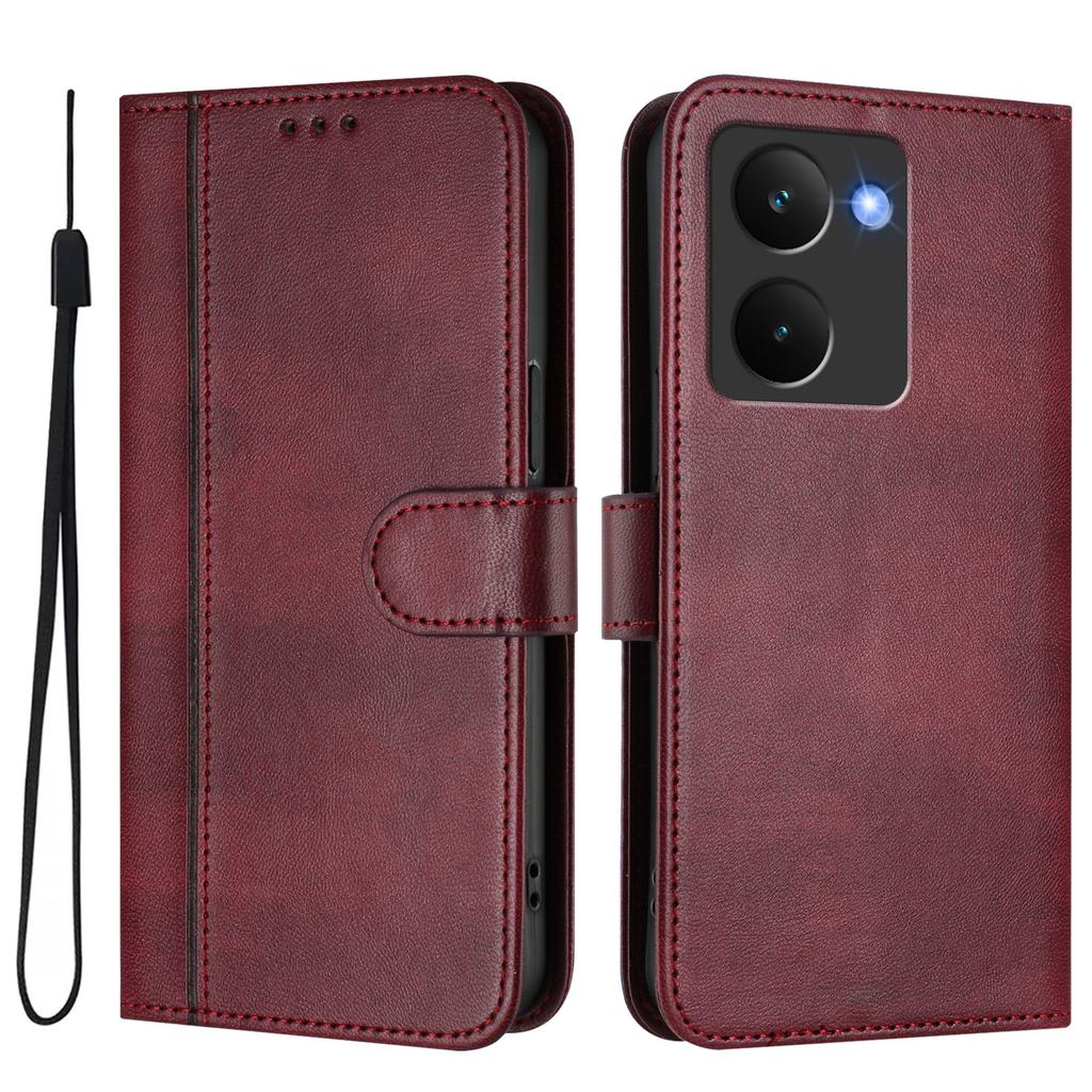 For Realme P3 Ultra 5G Cases Wallet Stand Retro Texture Leather Phone Cover with Lanyard