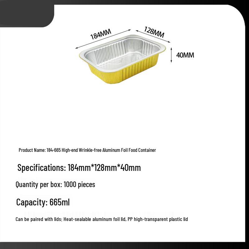 Aluminum Foil Food Container with Heat-Sealable Lid