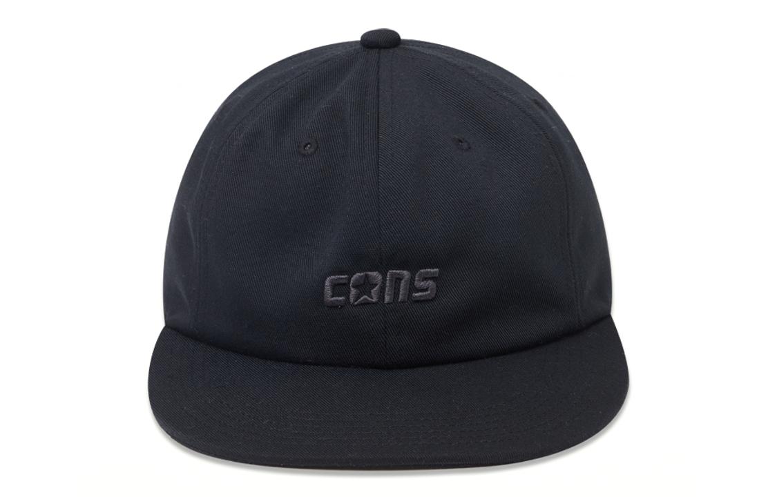 Converse Polyester Baseball Caps Unisex Black 10025899-A01 F