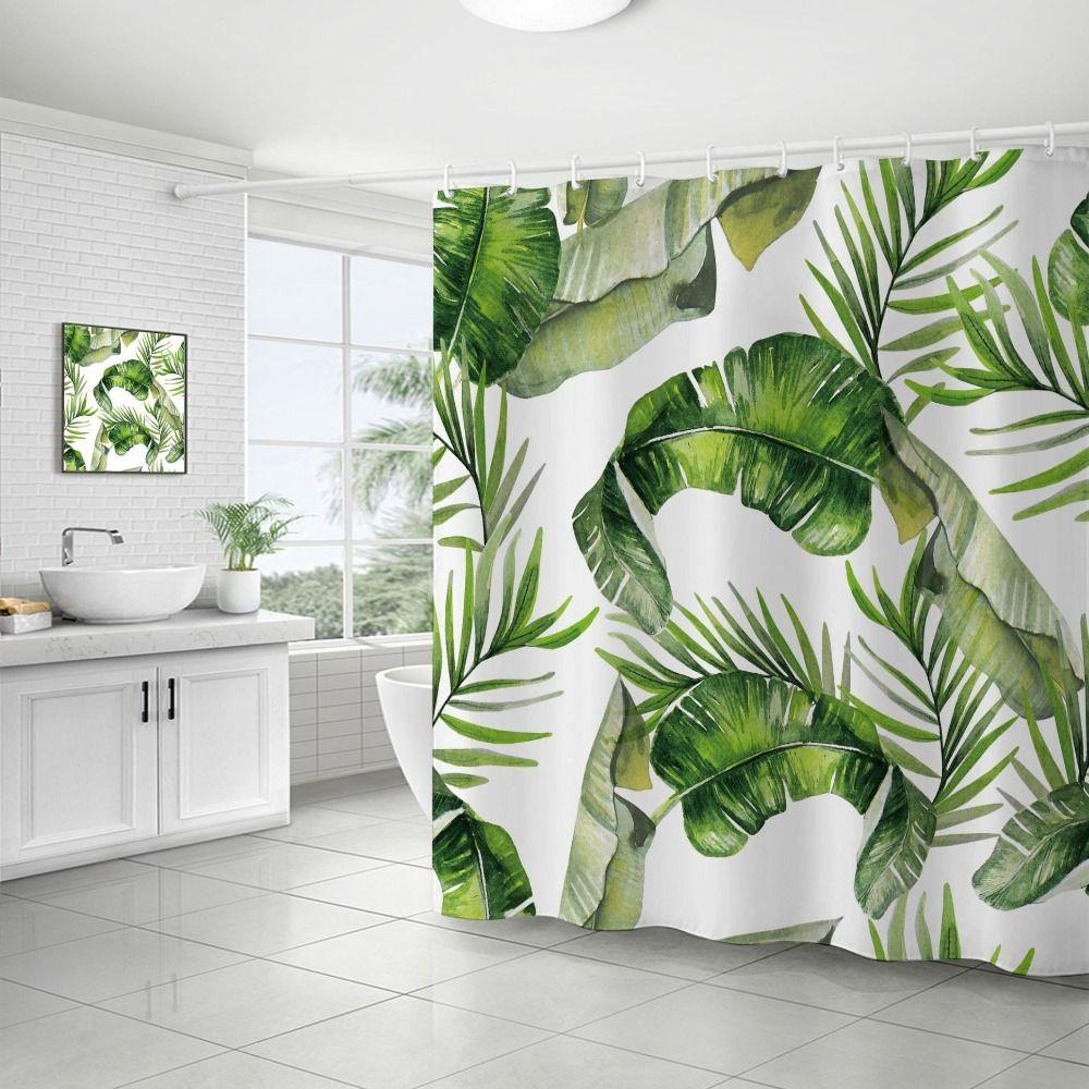 Quick-Drying Waterproof Bath Curtain Washable Partition Curtain Shower Curtains Home Decoration