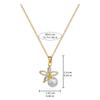 Micro-inlaid Stainless Steel Charm Flower Necklace Earrings Fashion Gorgeous Zircon Temperament Girl Accessories Set