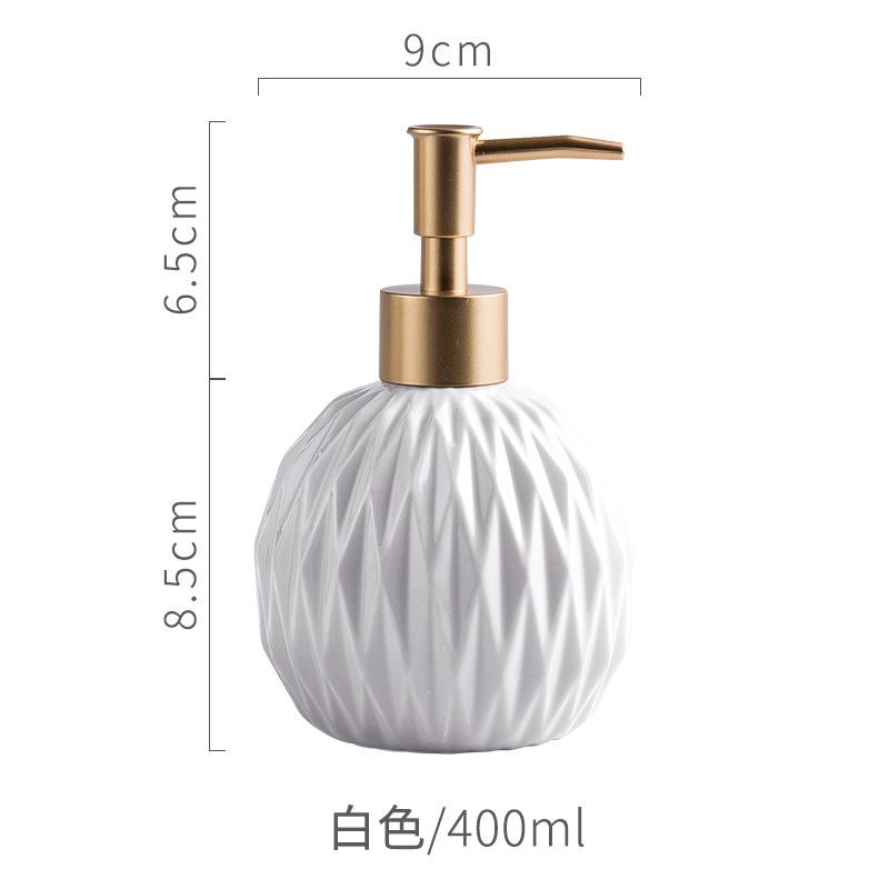 Keramik Badezimmer Wiederverwendbarer Seifenspender Lotionflaschen Flüssigkeitspumpe Flasche Lotionspender Seifenspender Badezimmerdekoration