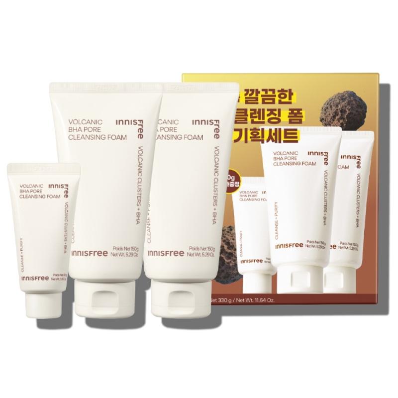 

INNISFREE Volcanic Pore BHA Очищающая пенка 150 г+150 г+30 г НАБОР SET