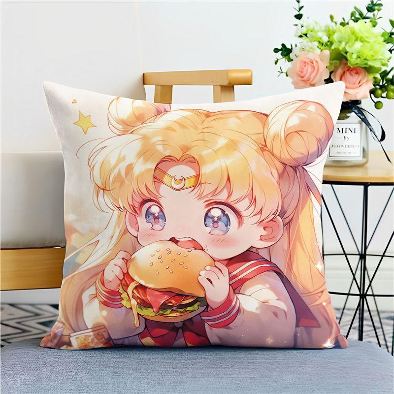 Cartoon Pillow, Pink and Cute, Ice Moon Hare Animation Peripheral Room Sofa Decorative Pillow