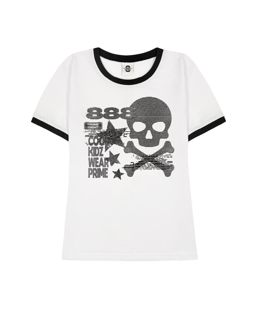 PRIMATE Robber Women'S Slim Fit Ringer Short Sleeve T-Shirt 2 Colors