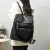 Soft Leather Backpack Vintage Texture Women Casual Backpack Large Capacity Multi-Compartment Women Backpack
