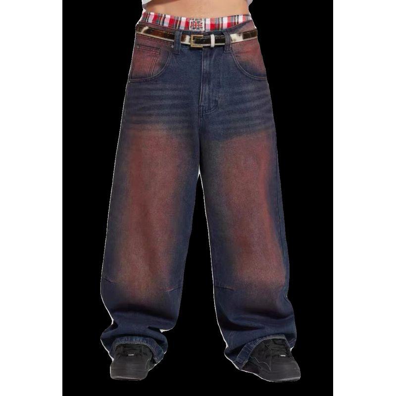 Jaded London Worn Looking Washed-out Denim Pants