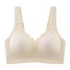 Women Seamless No Steel Ring Fixed Integrated Cup Gathered Push Up Bra