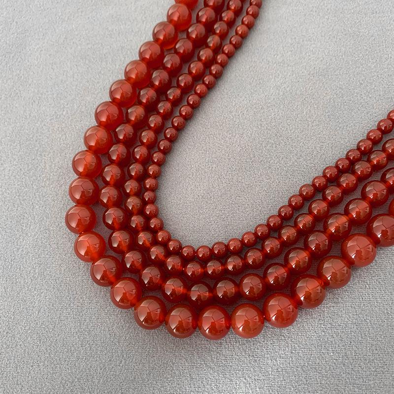 2024 High-End Natural Red Agate Clavicle Choker Necklace for Women: New Chinese National Style Accessory
