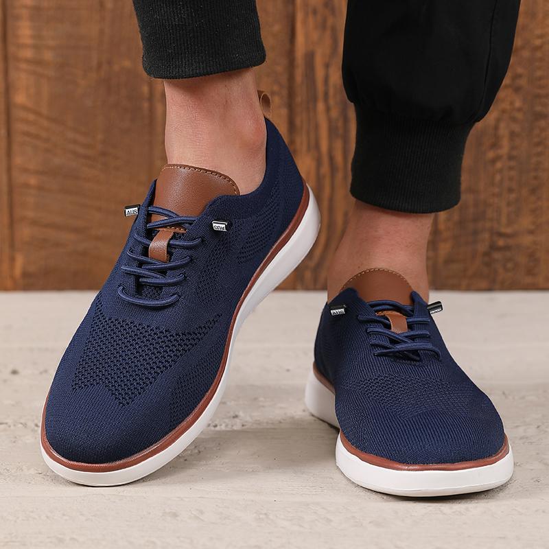 Breathable Men's Shoes Knit Mesh Super Comfortable Fabric Soft Sole Daily Versatile Summer New Men's Light Exercise Sports Shoes
