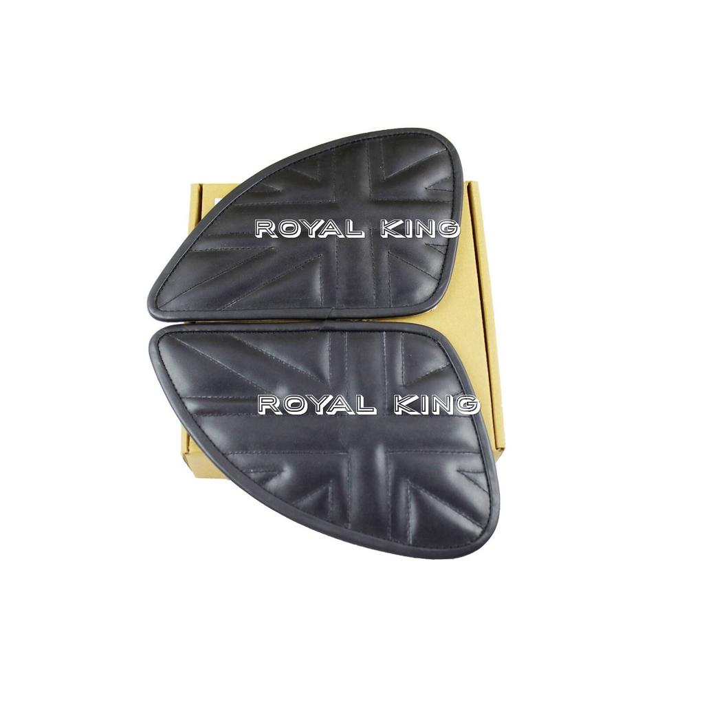 Union Jack "Black Leather Tank Pad" For For Royal Enfield Himalayan & Scram 411