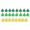 Patrick's Day Shamrocks Ornament,Good Luck Clovers Hanging Baubles Trefoil Pendants Decoration for Keyring Tree Shelf