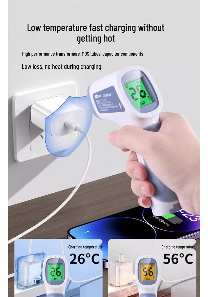 PD20W Dual Port Fast Charger for iPhone 15/14 Pro, 16 Max 30W Mobile Charger