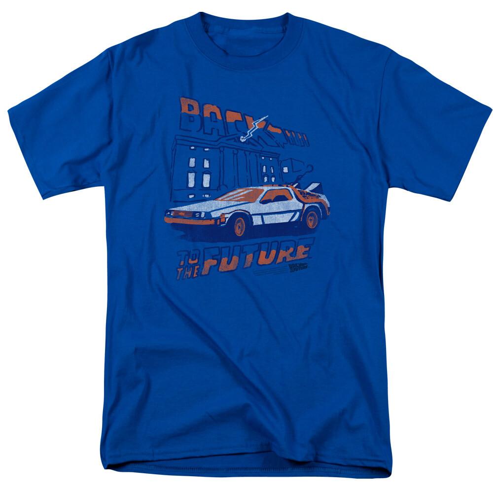 Back To The Future  Lightning Strike  T-Shirt - through 5X Unisex T-Shirt S