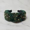 LALA Jeweled Knot Hairband - Green