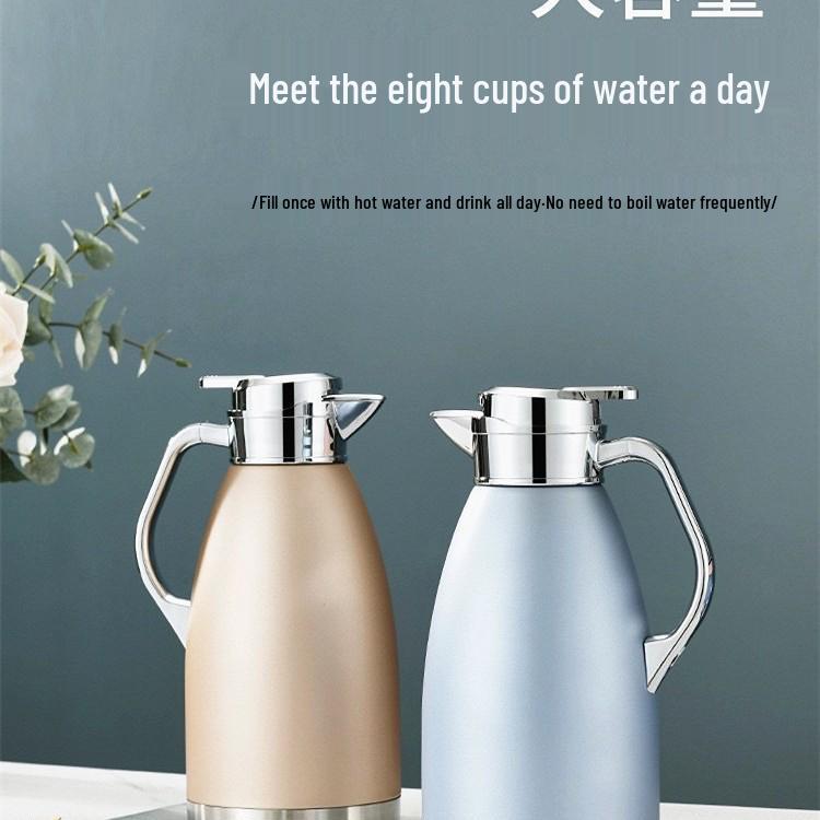 316 Stainless Steel Large Capacity Thermos Flask - Household Red Roman Kettle for Hot Water, Long-Lasting Warmth.