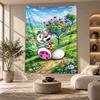 Decorative Tapestry,Diddl Printed Wall Art, Lightweight Wall Hanging For Bedroom Background