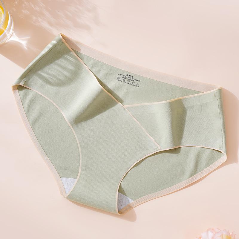 Women's Seamless Cotton Maternity Underwear with Antibacterial Crotch
