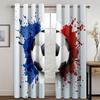 Graffiti Soccer Football Sports Free Shipping Window Curtains For Living Room Kids Bedroom Bathroom Kicthen Door Home Decor2Pcs