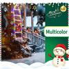 Weihnachtsbeleuchtung USB Leiter Lichterkette 6/8 Sprossen Weihnachtsmann Kletterdeko 8 Modi für Innen Außen Veranda Fenster Baum Party