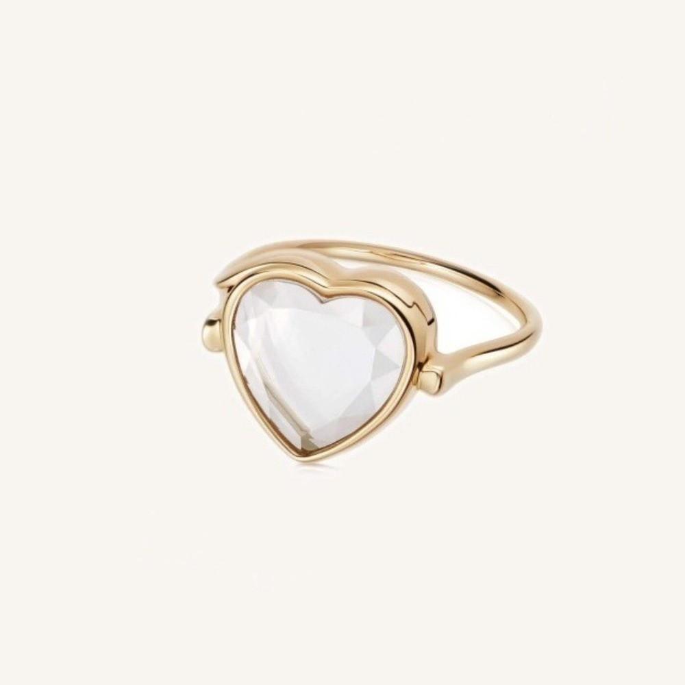 Hohle Herzförmige Box Ring DIY Design Transparente Box Ring Kreisförmige Box Ring Valentinstag
