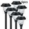 Solar Outdoor Lights New Garden Lamps Powered Waterproof Landscape Path for Yard Backyard Lawn Patio Decorative LED Lighting