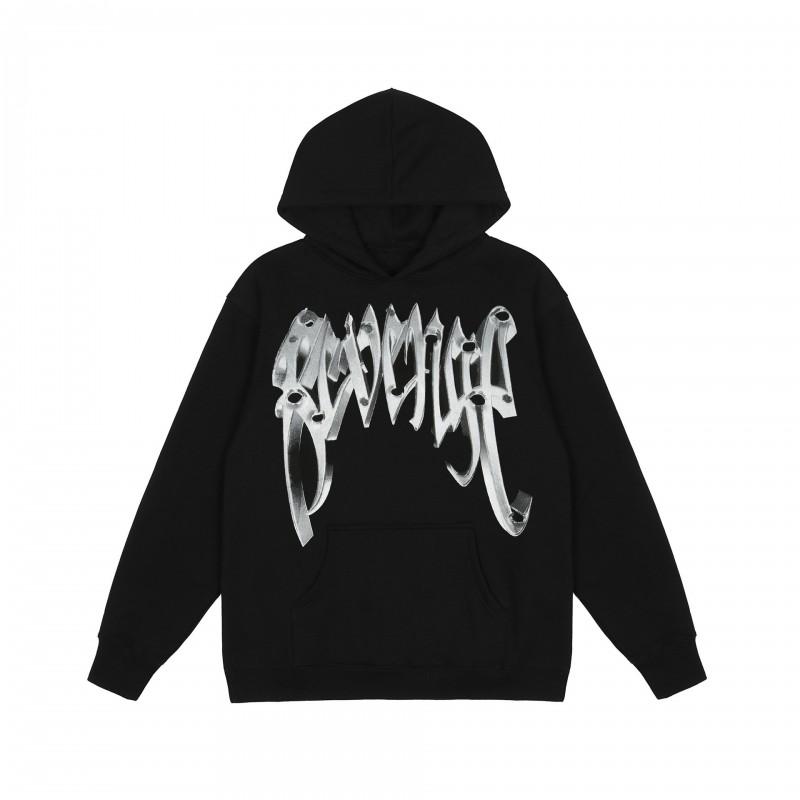 2021 Winter Mens Hooded Sweatshirt Cotton Fleece Skull Graphic Casual Streetwear Teens
