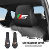 Car Seat Headrest Cover Leather Neck Pillow Protector Accessories For Jaguar XF XJ XFR XKR X-Type F-Pace I-Pace S-Type F-Type SS2