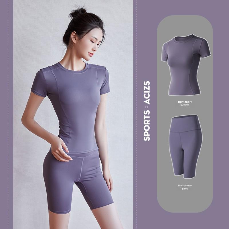 Juyitang Women's Summer Slim Fit Sexy Yoga & Running Sports Suit