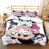 3D  Fairy Tail Bedding Set Bed Three-piece Set Duvet Cover Single Double Bed Queen Size Duvet Cover Set Adult Kid's Bedroom