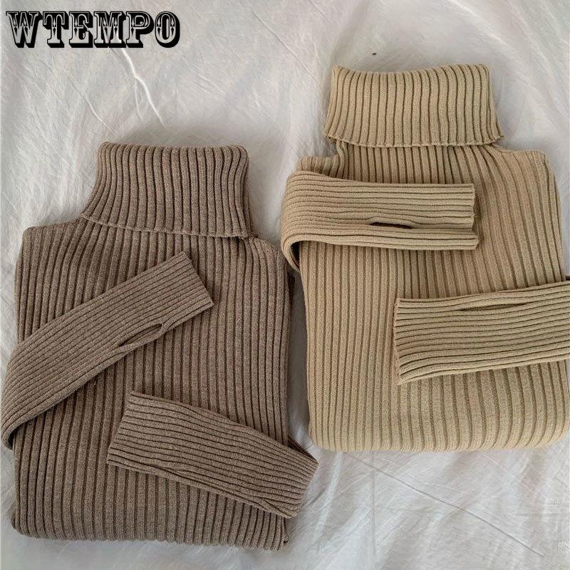 Open Finger Sweater Women's Turtleneck Skinny Jumper Winter Long Sleeve Thermal Pullover Soft Knit Top Versatile Fashion Pull