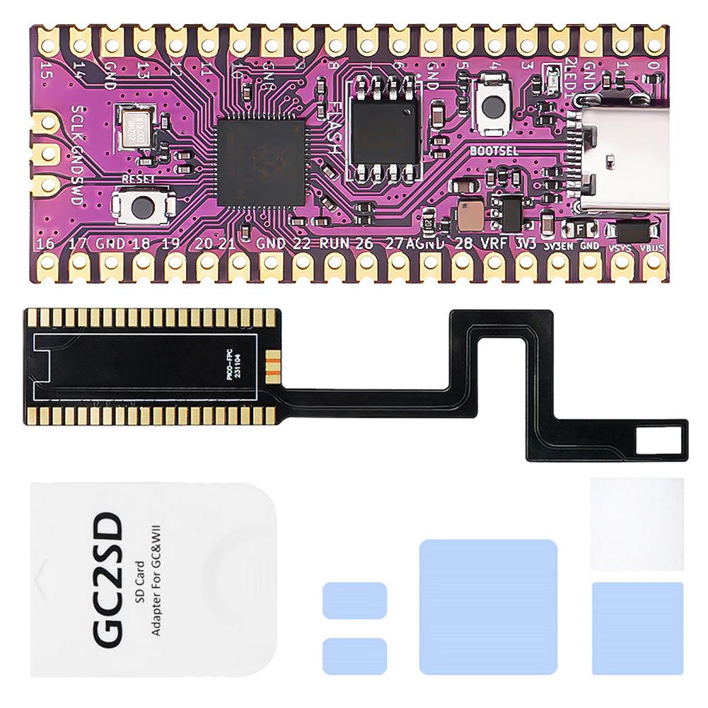 For Raspberry Pi Pico Picoboot FPC Flexible Ribbon Cable with GC2SD/SD2SP2 FPC Flex Solder Cable for NGC Gamecube Game Console