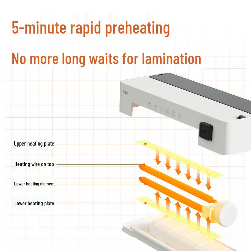 Deli A4 Multifunction Laminator CN plug (adapter included)