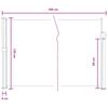 Retractable Side Awning Sand 500 X 120 Cm Polyester