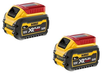 Dewalt 2 X Batterie 18 54V 6,0 2,0Ah Flexvolt Dcb546