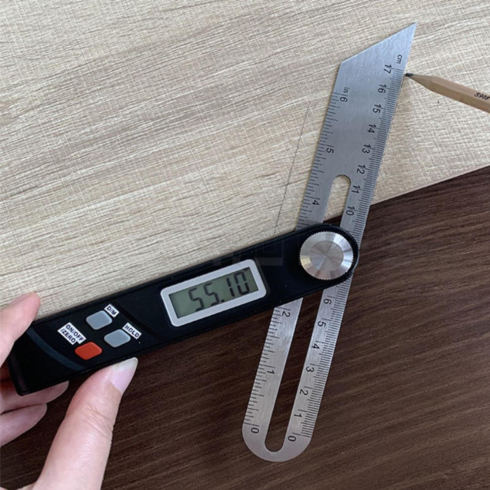 T-Bevel & Protractor - Digital Angle Ruler with LED Display, Stainless ,Metric/Inch, Zero Function,