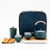 Shangqi Portable Black Pottery Travel Tea Set