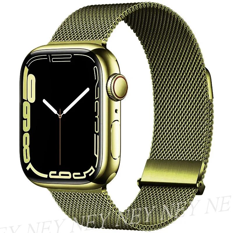 Milanese Loop for apple watch band 44mm 40mm 45mm 41mm 42-38-44 mm strap ultra 2 49mm metal bands iwatch series 9 8 7 6 SE 5 4 3